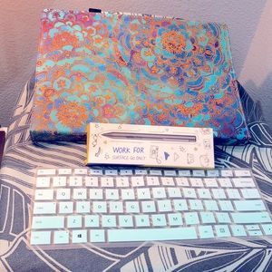 Boho Surface pro Key Board and Protective Skins and Stylist Pen- New